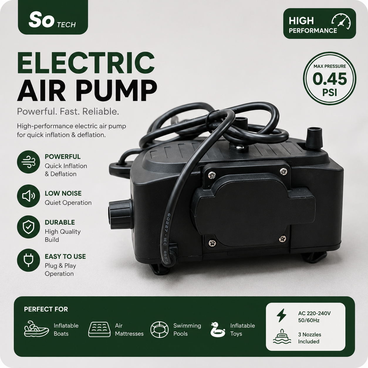 Super Speed TX-6000G++++ Mini Gas & Air Pump | Safe & High-Performance Gas Pressure Booster