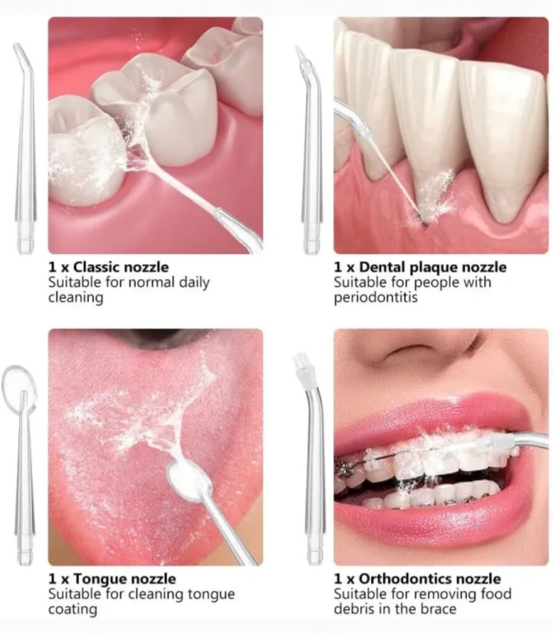 Portable Dental Water Flosser USB Rechargeable Oral Irrigator (220ml)