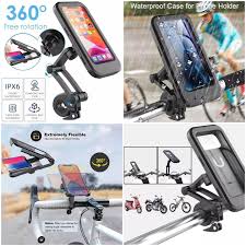 Universal Waterproof Bike & Motorcycle Phone Holder | 360° Adjustable Handlebar Mobile Mount