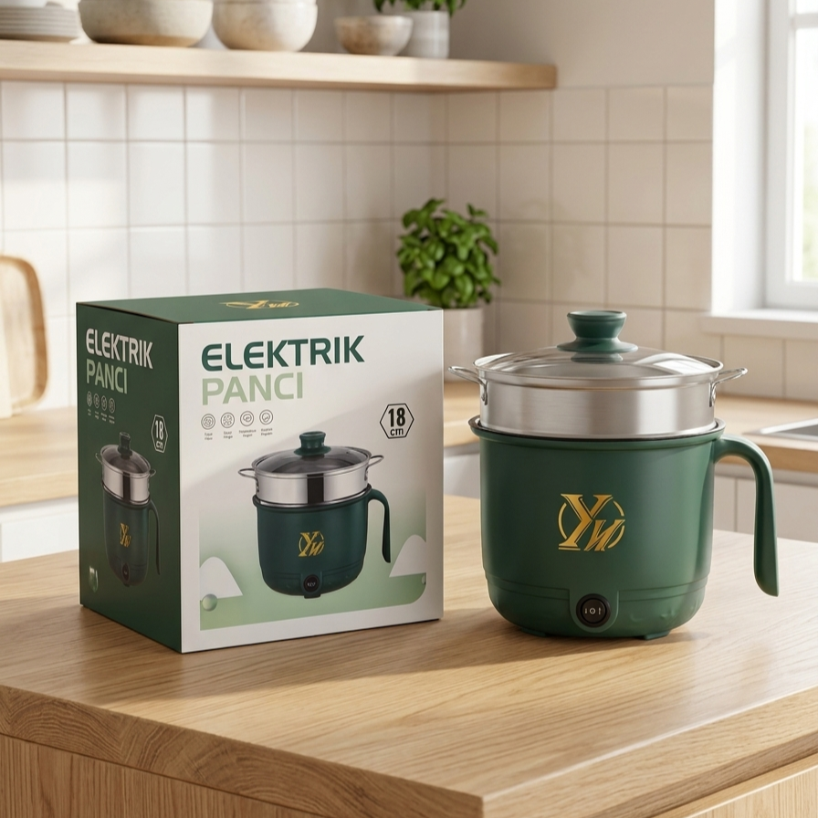 Electric Panci Non-Stick Cooking Pot | Mini Electric Cooking Pot 600W